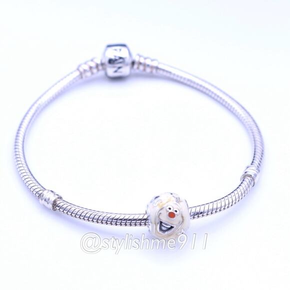 Authentic PANDORA Disney Olaf Charm - 791794ENMX - Picture 5 of 10